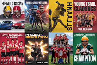 design your sports graphics posters committed edits and jersey swaps