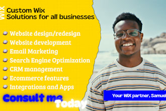 build wix website develop wix website redesign wix site design wix ecommerce seo