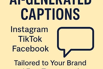 write daily or weekly social media captions tailored to your brand