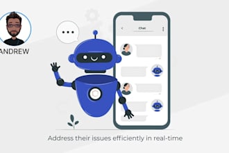 develop ai chatot,twitter api bot,yotube bot,whatsapp automation,retail ai