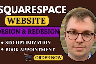 erstelle eine moderne, responsive squarespacewebsite für ihre marke