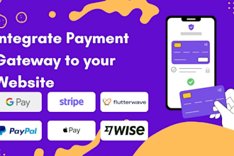 add secure online payment gateways like stripe, paypal, or paystack