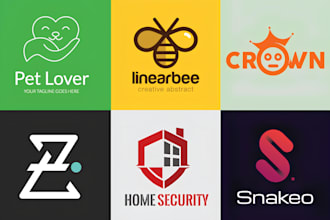 create an unique modern best minimalist business logo with free source file