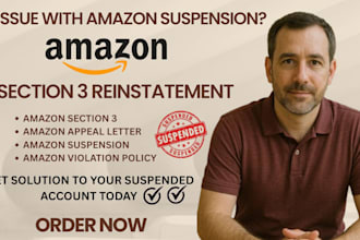 reactivate amazon section 3 suspension fix section 3 violation reinstatement