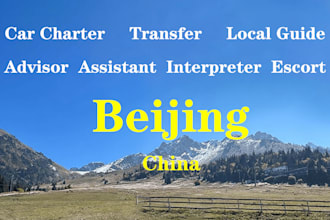 be your local guide, advisor and assistant in beijing