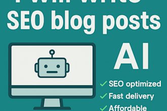 write SEO blog posts using ai, fast and affordable