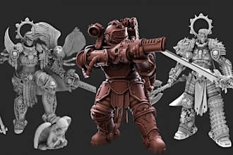 do 3d miniature dnd warhammer miniature age of sigmar tabletop figure for game