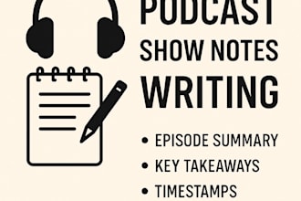 summarize your podcast into professional show notes