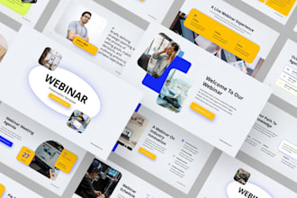 design urgent powerpoint presentation for elearning webinar training course