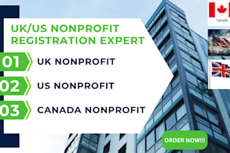 register your US UK charity or canada nonprofit 501c3 cio cra registation