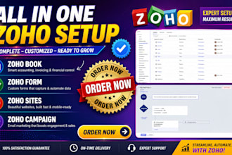 setup zoho, zoho crm, zoho bigin, zoho sites zoho forms, zoho campaign, zoho pos