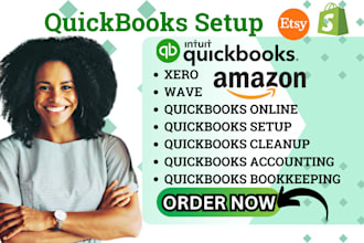 quickbooks online bookkeeping, xero, wave, quickbooks setup, chart setup