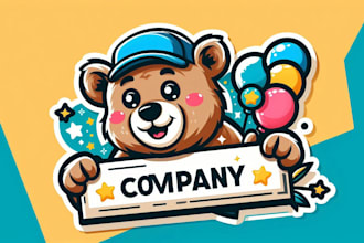 design a fierce custom bear mascot logo for your brand