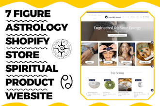build astrology shopify store spiritual devotional psychic tarot reading website