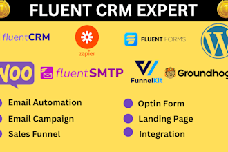 setup fluentcrm, fluent smtp, fluent form, fluent community
