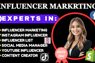 be your instagram ifluencer social media influencer  social media manager