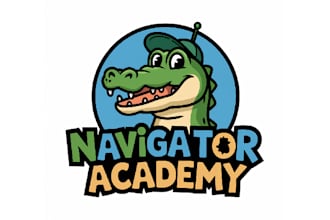 design professional aligator academy logo
