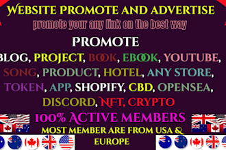 promote website,discord,product,nft,token,crypto,amazon,and any link advertise