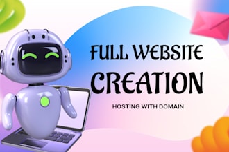 create a stunning full website with free hosting and domain