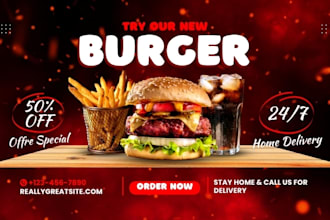 create food advertisement posters for your brand