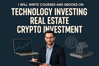 write courses and ebooks on technology investing real estate crypto investment