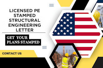 deliver as licensed pe stamped structural or civil engineering letter
