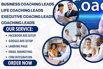 generate business coaching leads life coaching leads executive coaching leads