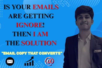 write high converting email copy for sales, marketing, or newsletter
