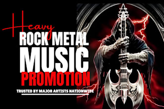 viral your heavy rock metal music promotion to 900 active metal playlist curator