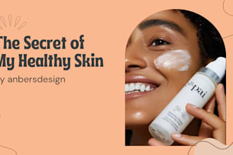 design stunning skincare product branding and social media visuals