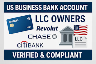 create USA business physical bank for all US llc owners