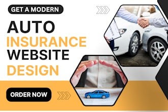 design a professional auto insurance website car dealership car insurance