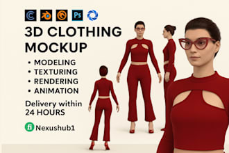 make 3d clothing, marvelous designer, 3d fashion with mockup and clo 3d