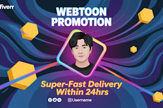 organically promote your webtoon, tapas, voyce, dreame, webnovel