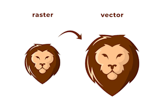 manually recreate your old logo in vector