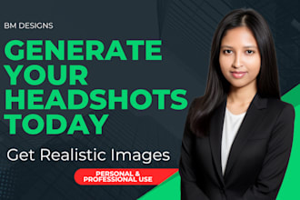 generate ai head shot images for personal and commercial use