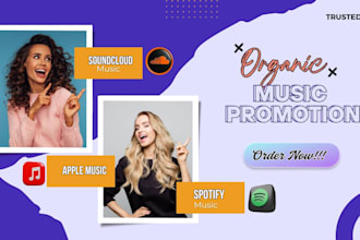 do organic promotion for apple music itunes soundcloud spotify tidal tiktok yt