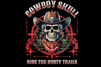 design high quality skull t shirt logo with express delivery