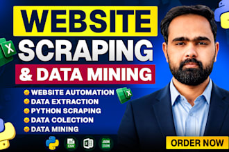 do website scraping, data mining from any websites