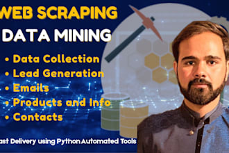 do website scraping, data mining from any websites