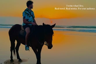 write authentic travel content based on real experiences