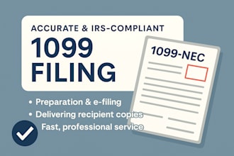 prepare and efile US tax form 1099 for business and individual