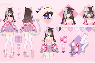 do anime character design, character sheet fanart oc reference sheet, anime char