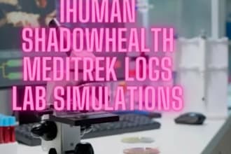 do ihuman, shadow health, focused note, lab simulations, practinum, case studies
