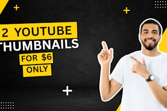 design an amazing youtube thumbnail and fiverr image
