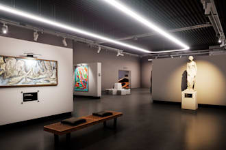 renovate 3d exhibition interior,showroom,3d museum design,gallery art,cgi render