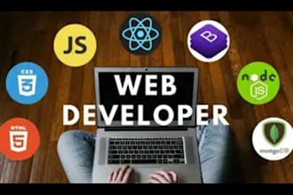 develop a custom website in mern ecom landing page and more
