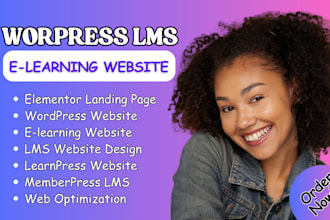 design wordpress elearning website tutor lms learnpress memberpress integration