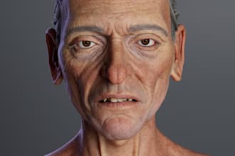 do a 3d character model stylized game art 3d avatar model in maya ue5 animations