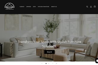 design furniture website furniture shopify store home decor dropshipping store